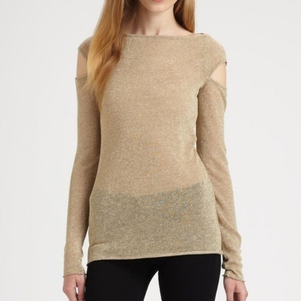 Bailey 44 black sabbath top gold sparkle‎ c…